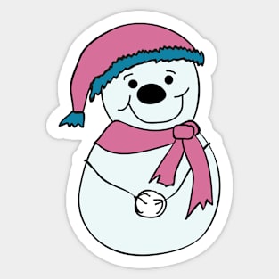 Happy snowman Sticker